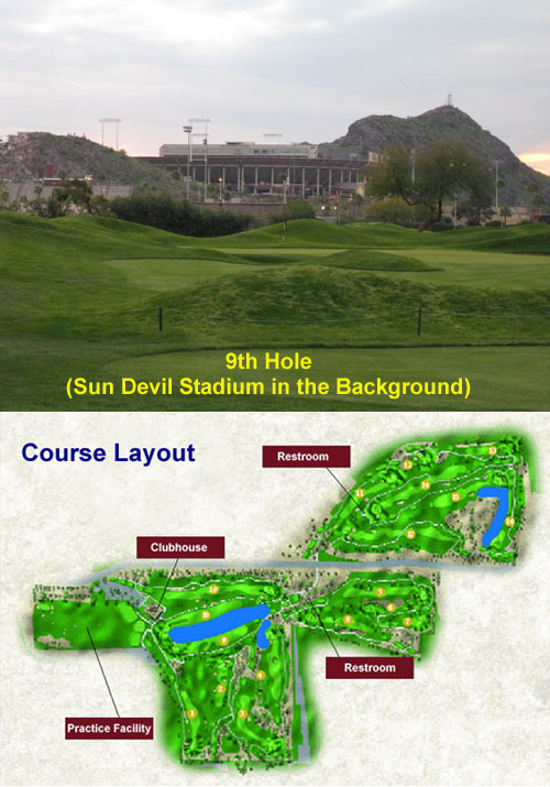 ASU Karsten 9th Hole and Course Layout